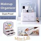 Portable Makeup Storage Box with Holder